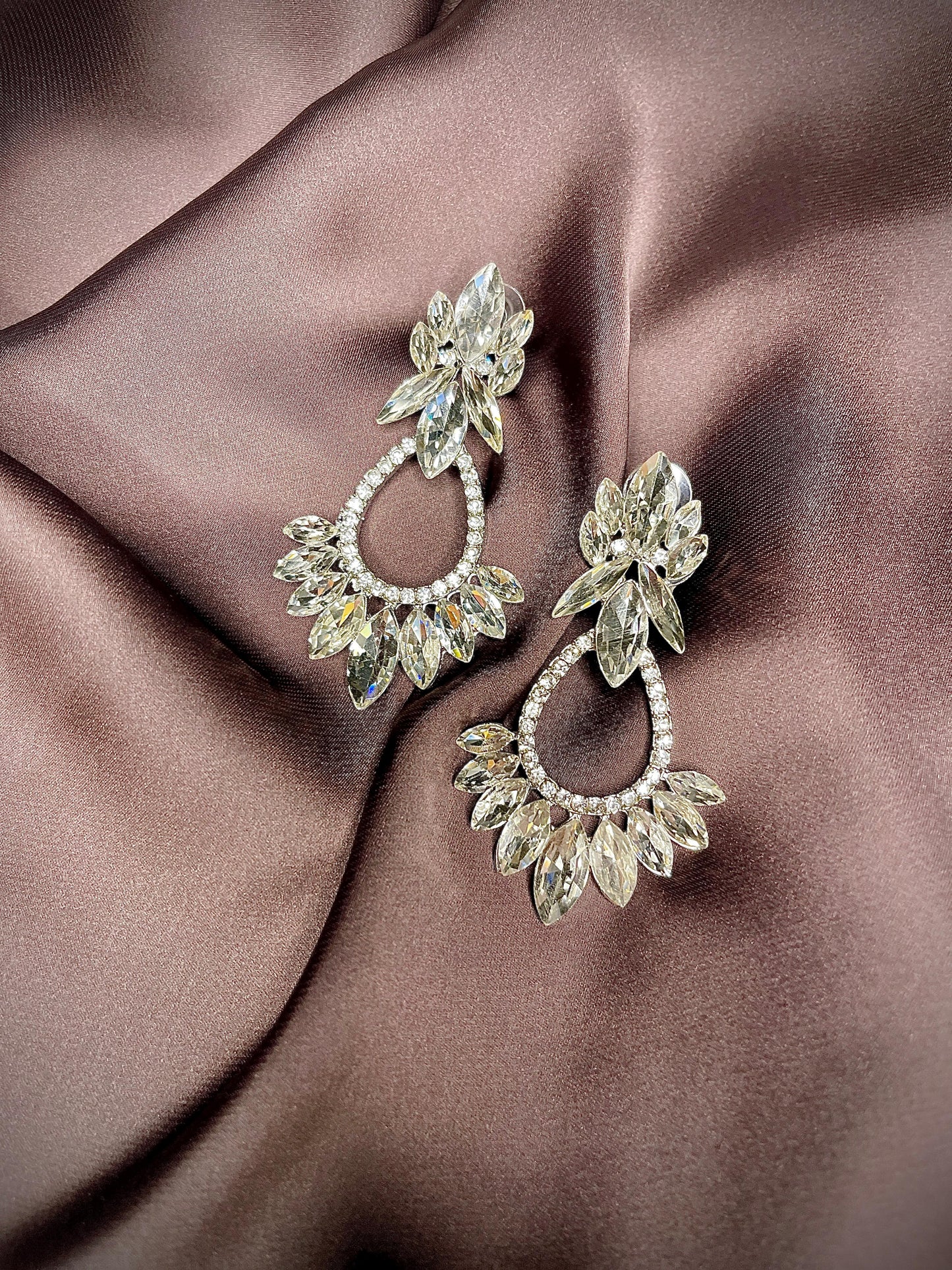 Crystal Earrings – Pure Silver Sparkle