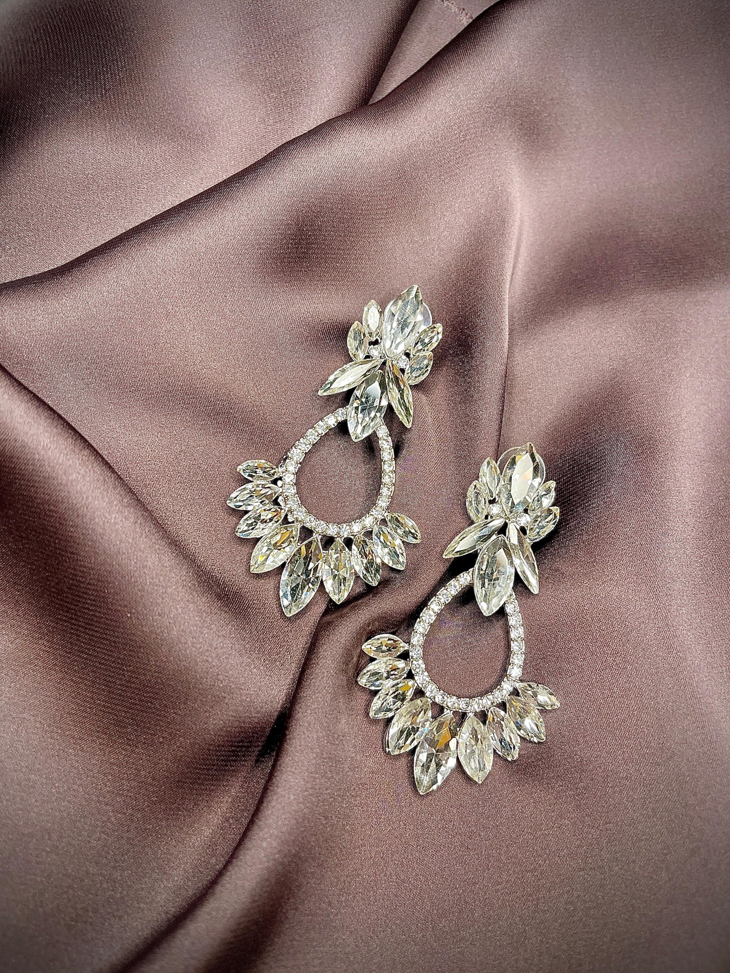 Crystal Earrings – Pure Silver Sparkle