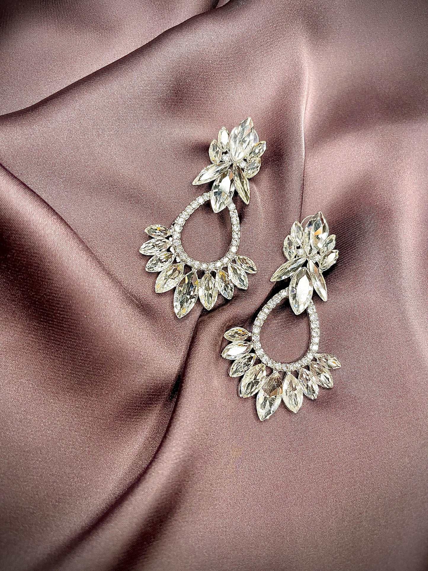 Crystal Earrings – Pure Silver Sparkle